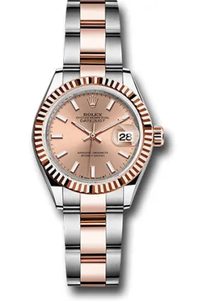   x Everose   sor Lady-Datejust Watch - Fluted Bezel - Ros Index Dial - Oyster Bracelet - 279171 rsio Datejust watch for sale   x Datejust watch