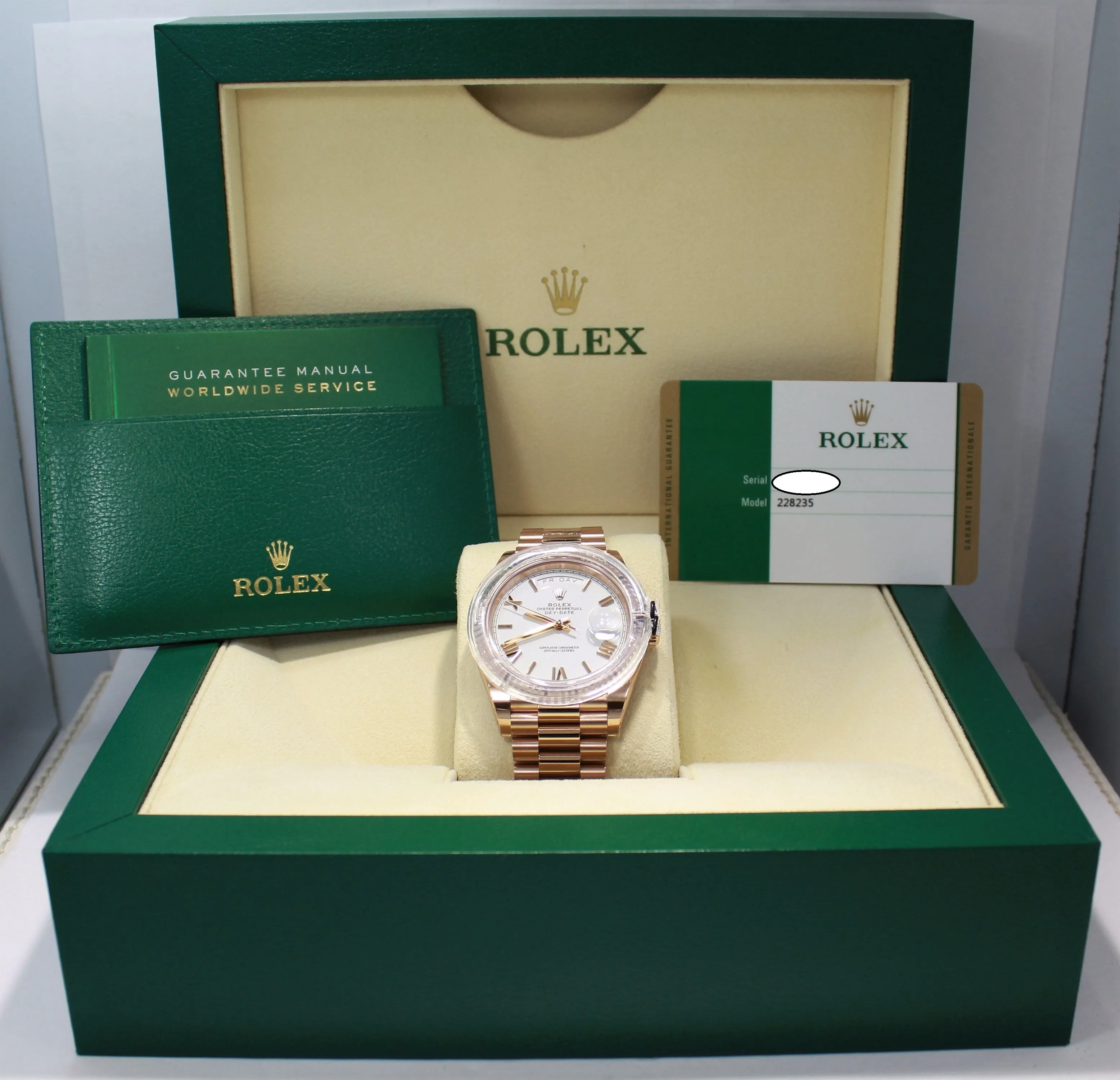   x Oyster Perpetual Day-Date 40 228235 WRP (Unworn)