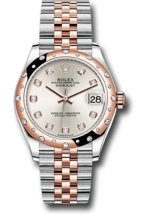   x Steel and Everose Gold Datejust 31 Watch - 24 Diamond Bezel - Ros Diamond Dial - Jubilee Bracelet 278341RBR sdj Datejust watch for sale   x Datejust watch