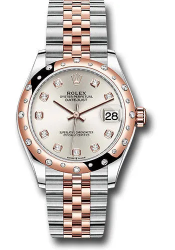   x Steel and Everose Gold Datejust 31 Watch - 24 Diamond Bezel - Ros Diamond Dial - Jubilee Bracelet 278341RBR sdj Datejust watch for sale   x Datejust watch