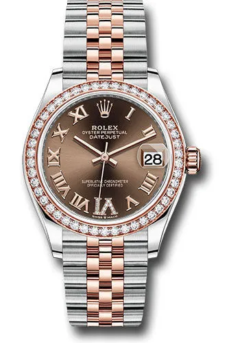   x Steel and Everose Gold Datejust 31 Watch - 46 Diamond Bezel - Chocolate Diamond Roman VI Dial - Jubilee Bracelet 278381RBR chodr6j Datejust watch for sale   x Datejust watch