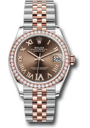   x Steel and Everose Gold Datejust 31 Watch - 46 Diamond Bezel - Chocolate Diamond Roman VI Dial - Jubilee Bracelet 278381RBR chodr6j Datejust watch for sale   x Datejust watch