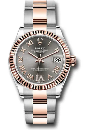   x Steel and Everose Gold Datejust 31 Watch - Fluted Bezel - Mother-Of-Pearl Diamond Dial - Oyster Bracelet 278271 dkrhdr6o Datejust watch for sale   x Datejust watch