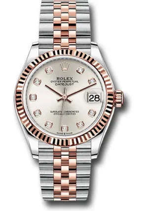   x Steel and Everose Gold Datejust 31 Watch - Fluted Bezel - Ros Diamond Dial - Jubilee Bracelet 278271 sdj Datejust watch for sale   x Datejust watch