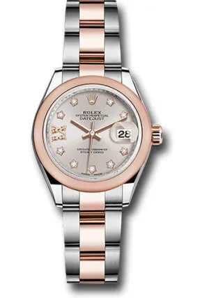   x Steel and Everose Gold   sor Lady-Datejust 28 Watch - Domed Bezel - Sundust Diamond Star Dial - Oyster Bracelet - 279161 su9dix8do Datejust watch for sale   x Datejust watch