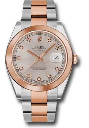  x Steel and Everose   sor Datejust 41 Watch - Smooth Bezel - Sundust Diamond Dial - Oyster Bracelet - 126301 sudo Datejust watch for sale   x Datejust watch