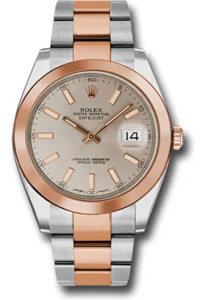   x Steel and Everose   sor Datejust 41 Watch - Smooth Bezel - Sundust Index Dial - Oyster Bracelet - 126301 suio Datejust watch for sale   x Datejust watch