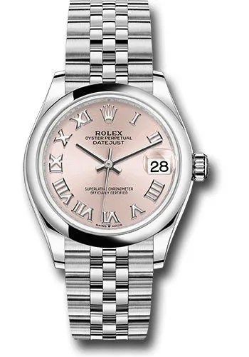   x Steel and White Gold Datejust 31 Watch - Domed Bezel - Pink Roman Dial - Jubilee Bracelet 278240 prj Datejust watch for sale   x Datejust watch