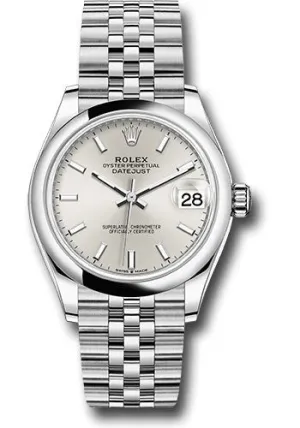   x Steel and White Gold Datejust 31 Watch - Domed Bezel - Silver Index Dial - Jubilee Bracelet 278240 sij Datejust watch for sale   x Datejust watch