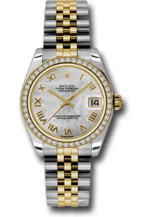   x Steel and Yellow Gold Datejust 31 Watch - 46 Diamond Bezel - Mother-Of-Pearl Roman Dial - Jubilee Bracelet 178383 mrj Datejust watch for sale   x Datejust watch