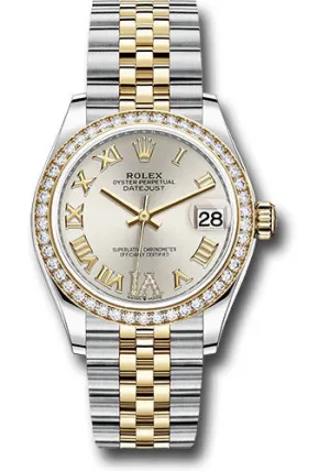   x Steel and Yellow Gold Datejust 31 Watch - Diamond Bezel - Silver Diamond Roman Six Dial - Jubilee Bracelet 278383RBR sdr6j Datejust watch for sale   x Datejust watch