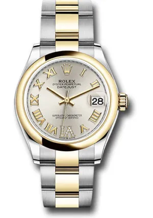   x Steel and Yellow Gold Datejust 31 Watch - Domed Bezel - Silver Diamond Roman Six Dial - Oyster Bracelet 278243 sdr6o Datejust watch for sale   x Datejust watch