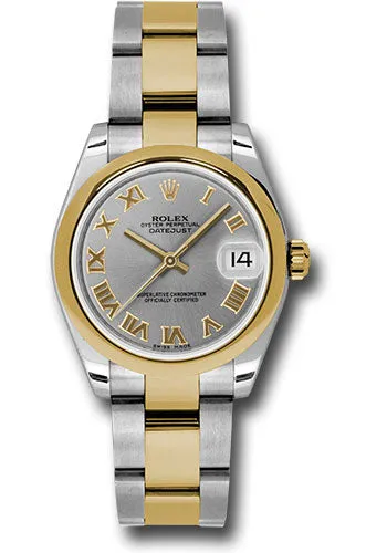   x Steel and Yellow Gold Datejust 31 Watch - Domed Bezel - Slate Grey Roman Dial - Oyster Bracelet 178243 gro Datejust watch for sale   x Datejust watch