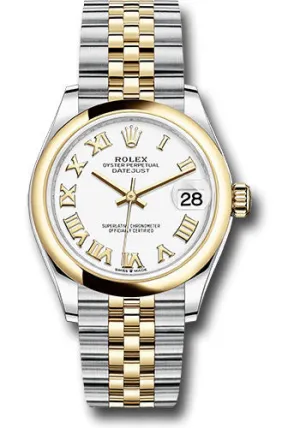   x Steel and Yellow Gold Datejust 31 Watch - Domed Bezel - White Roman Dial - Jubilee Bracelet 278243 wrj Datejust watch for sale   x Datejust watch