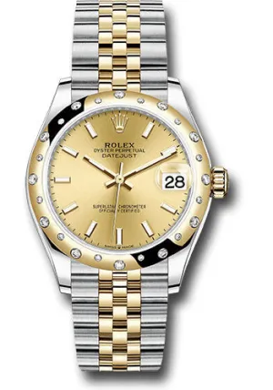   x Steel and Yellow Gold Datejust 31 Watch - Domed Diamond Bezel - Champagne Index Dial - Jubilee Bracelet 278343 chij Datejust watch for sale   x Datejust watch