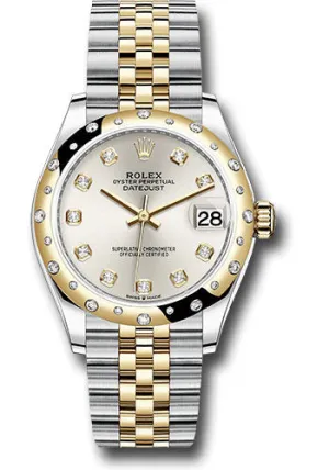   x Steel and Yellow Gold Datejust 31 Watch - Domed Diamond Bezel - Silver Diamond Dial - Jubilee Bracelet 278343 sdj Datejust watch for sale   x Datejust watch
