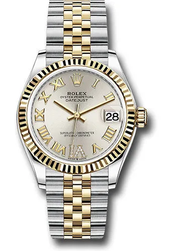   x Steel and Yellow Gold Datejust 31 Watch - Fluted Bezel - Silver Diamond Roman Six Dial - Jubilee Bracelet 278273 sdr6j Datejust watch for sale   x Datejust watch