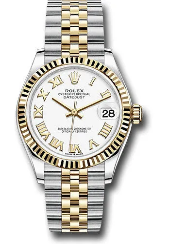   x Steel and Yellow Gold Datejust 31 Watch - Fluted Bezel - White Roman Dial - Jubilee Bracelet 278273 wrj Datejust watch for sale   x Datejust watch