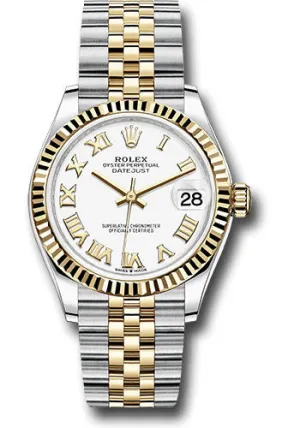   x Steel and Yellow Gold Datejust 31 Watch - Fluted Bezel - White Roman Dial - Jubilee Bracelet 278273 wrj Datejust watch for sale   x Datejust watch