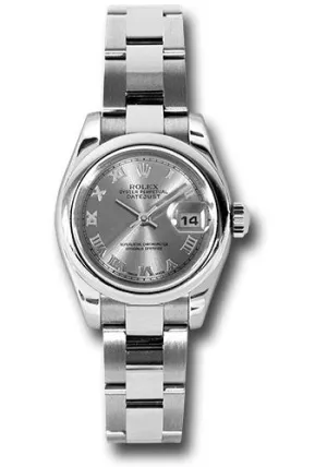   x Steel Lady-Datejust 26 Watch - Domed Bezel - Rhodium Roman Dial - Oyster Bracelet - 179160 rro Datejust watch for sale   x Datejust watch