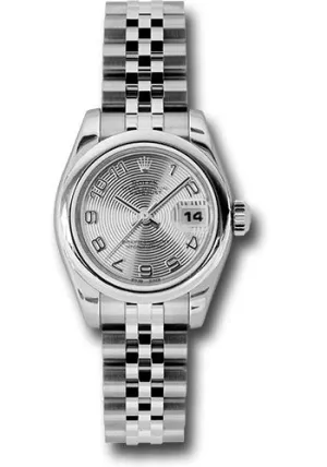   x Steel Lady-Datejust 26 Watch - Domed Bezel - Silver Concentric Arabic Dial - Jubilee Bracelet - 179160 scaj Datejust watch for sale   x Datejust watch