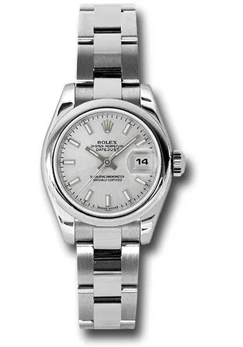   x Steel Lady-Datejust 26 Watch - Domed Bezel - Silver Index Dial - Oyster Bracelet - 179160 sso Datejust watch for sale   x Datejust watch