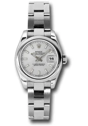   x Steel Lady-Datejust 26 Watch - Domed Bezel - Silver Index Dial - Oyster Bracelet - 179160 sso Datejust watch for sale   x Datejust watch