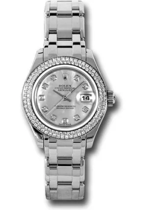   x White Gold Lady-Datejust Pearlmaster 29 Watch - 116 Diamond Bezel - Mother-Of-Pearl Diamond Dial - 80339 md Datejust watch for sale   x Datejust watch