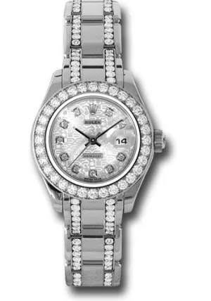   x White Gold Lady-Datejust Pearlmaster 29 Watch - 32 Diamond Bezel - Silver Jubilee Diamond Dial - 80299.74949 sjd Datejust watch for sale   x Datejust watch