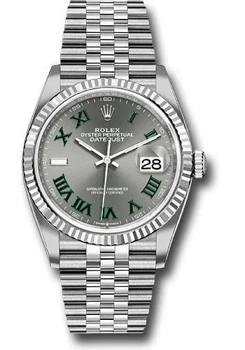   x White   sor Datejust 36 Watch - Fluted Bezel - Slate Roman Dial - Jubilee Bracelet - 126234 slgrj Datejust watch for sale   x Datejust watch