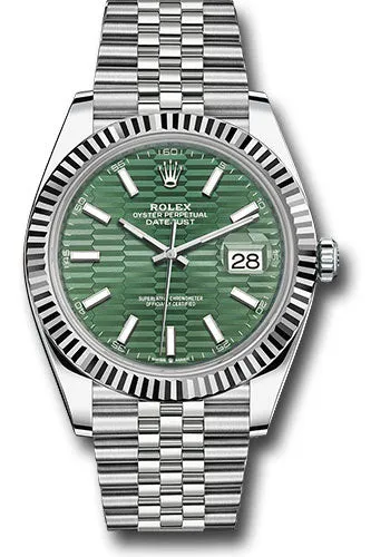  x White   sor Datejust 41 Watch - Fluted Bezel - Mint Green Fluted Motif Index Dial - Jubilee Bracelet - 126334 mgflmij Datejust watch for sale   x Datejust watch