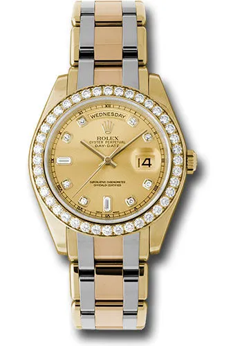   x Yellow Gold Day-Date Special Edition 39 Watch - 40 Diamond Bezel - Champagne Diamond Dial - 18948tri chd Day-Date Watches Affordable Day-Date Watch