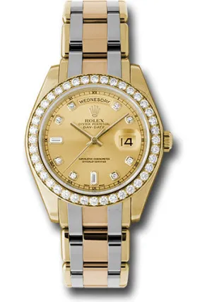   x Yellow Gold Day-Date Special Edition 39 Watch - 40 Diamond Bezel - Champagne Diamond Dial - 18948tri chd Day-Date Watches Affordable Day-Date Watch