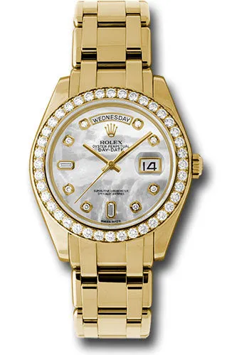   x Yellow Gold Day-Date Special Edition 39 Watch - 40 Diamond Bezel - Mother-Of-Pearl Diamond Dial - 18948 md Day-Date Watches Affordable Day-Date Watch
