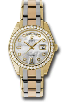   x Yellow Gold Day-Date Special Edition 39 Watch - 40 Diamond Bezel - Mother-Of-Pearl Diamond Dial - 18948tri md Day-Date Watches Affordable Day-Date Watch